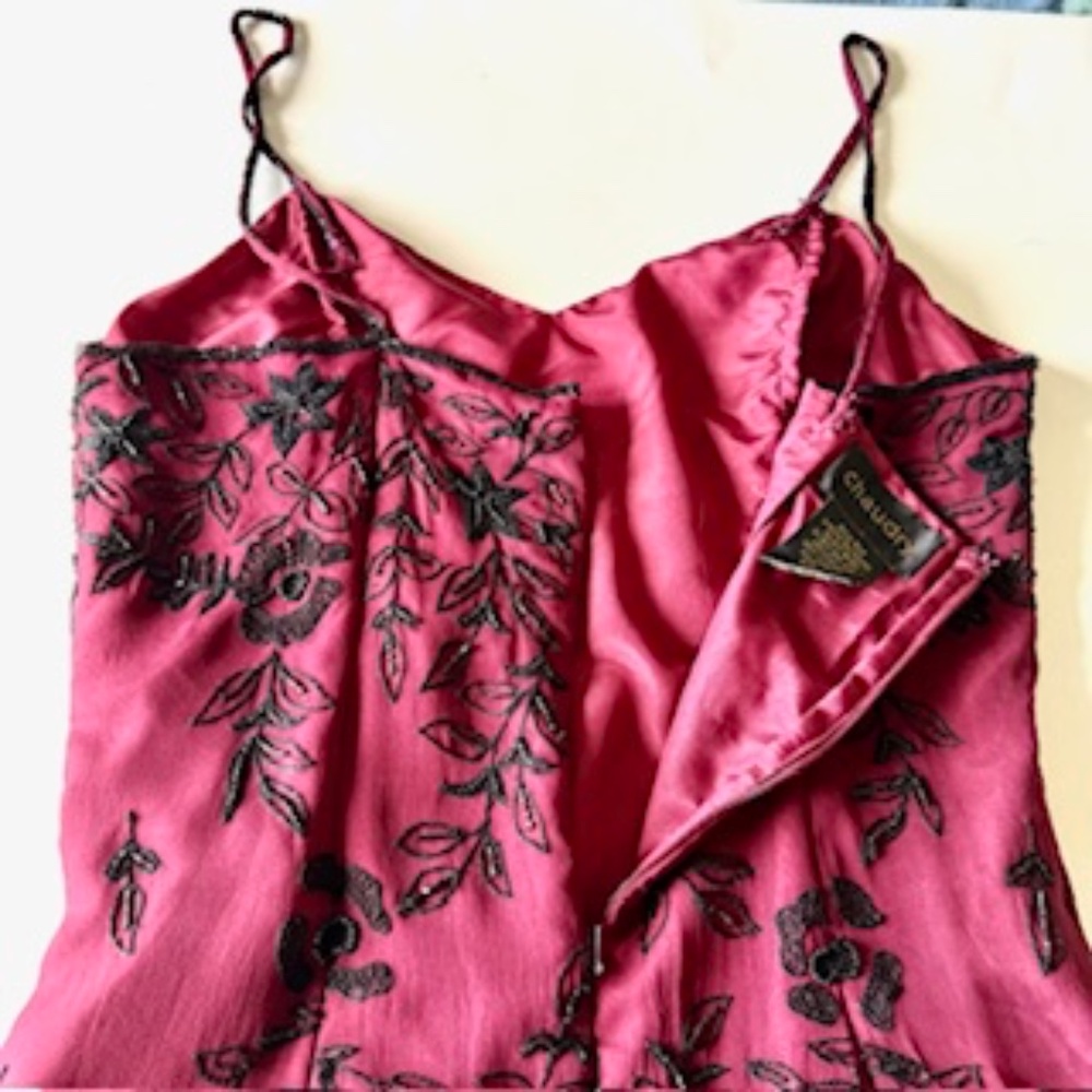 Silk Rhinestone Gown - Picture 4 of 16